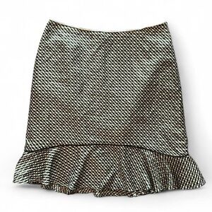 Banana Republic 100% Silk Green Midi Skirt